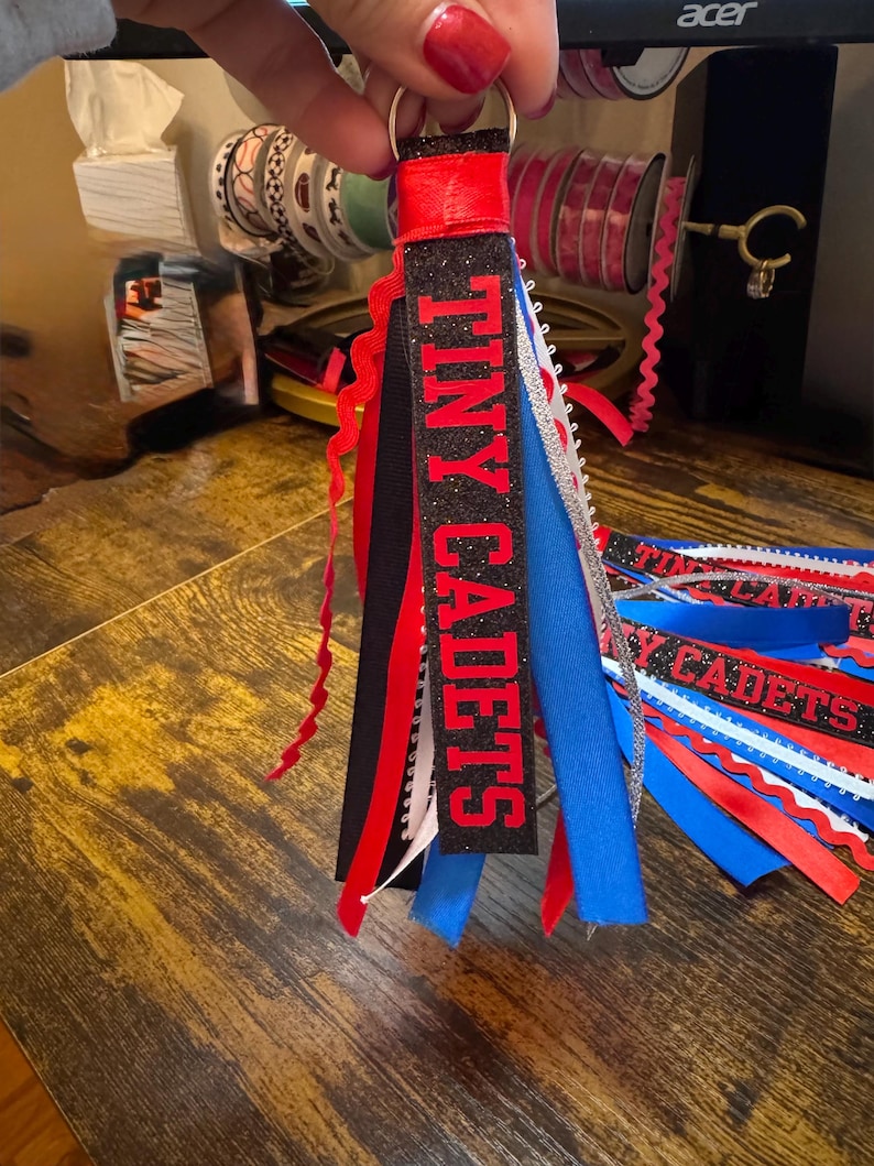Ribbon Keychain for Dance or Cheer! Show Your Team Spirit!! Custom ...