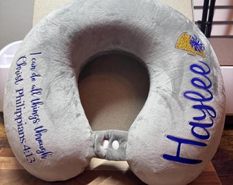 Personalized Travel Neck Pillow-Dance team, competition gift, birthday, trip, nationals, cheer, baseball, volleyball gift. NDA NCA gift