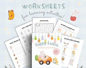 Easter Activity Worksheets for Kids – 50+ Pages of Fun Learning!