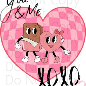 Tu e io, San Valentino, XOXO, Cuore, Amore, Vday, Rosa, A scacchi, svg, png, jpg