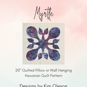 Lehua Hawaiian Applique Quilt Pattern