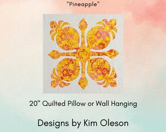 Pineapple Hawaiian Applique Quilt Pattern