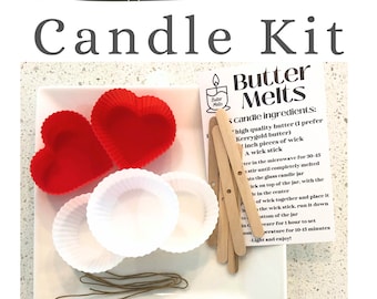 DIY Butter Candle Bundle Kit, Create Delicious Artisanal Butter Candles,  Trendy Dinner Party or Date Night Idea, Bougie Charcuterie Decor 