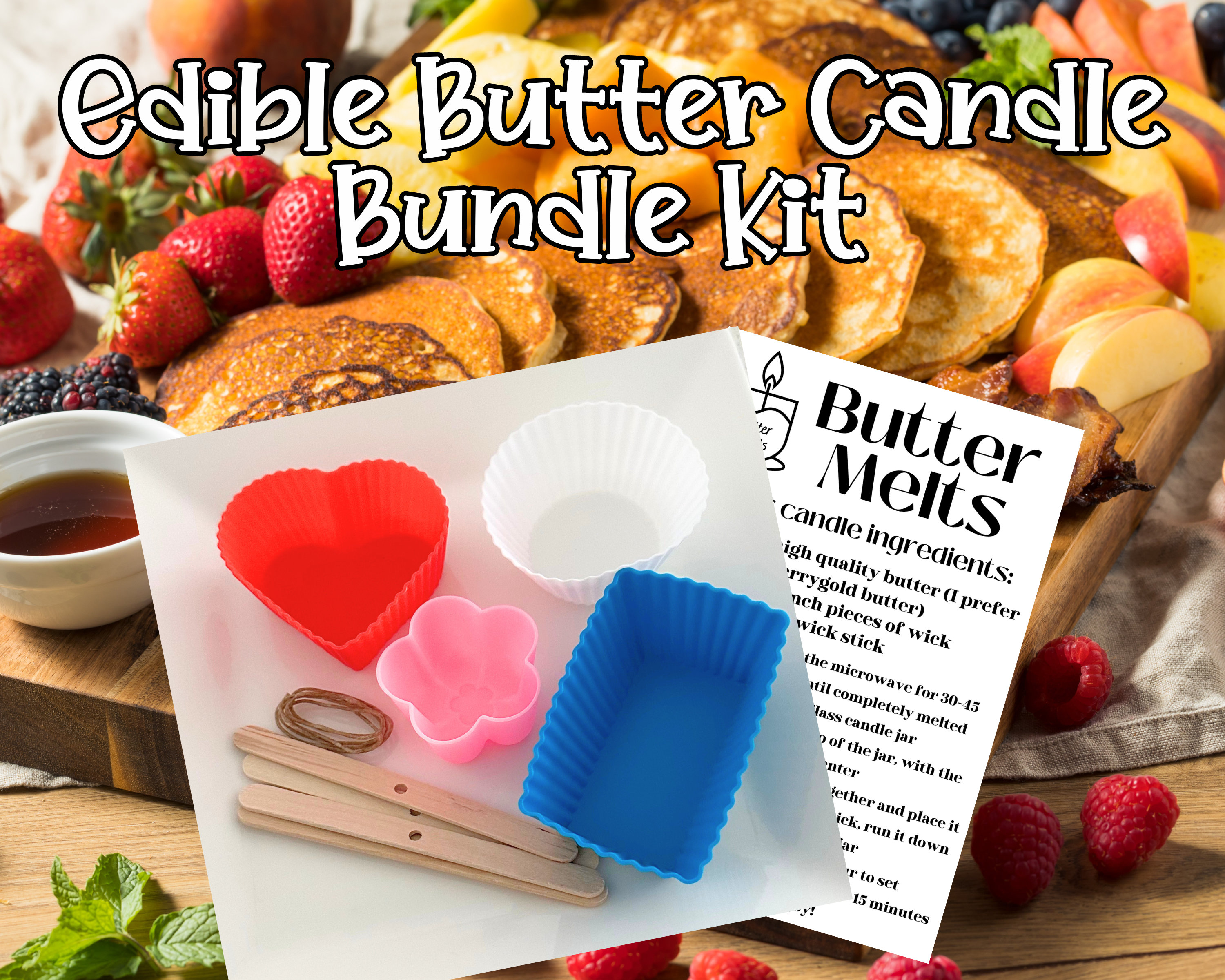 DIY Butter Candle Bundle Kit, Create Delicious Artisanal Butter Candles,  Trendy Dinner Party Idea, Bougie Charcuterie Decor, DIY Candle Kit 