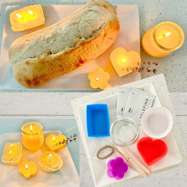 DIY Edible Butter candle Kit, Unique Food Gift,  Charcuterie Boards,Dinner Party, Trendy Dinner Date, Cooking and Supplies, Candle Making