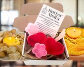DIY Edible Butter Candle Kit: Heart and Flower Bundle Kit, Creative Candle Making, Charcuterie Board Food, Dinner Party