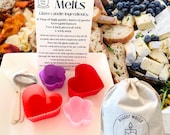 DIY Edible Butter Candle Kit: Heart and Flower Bundle Kit, Creative Candle Making, Charcuterie Board Food, Dinner Party