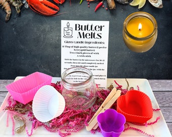 DIY Butter Candle Bundle Kit, Create Delicious Artisanal Butter Candles,  Trendy Dinner Party or Date Night Idea, Bougie Charcuterie Decor 