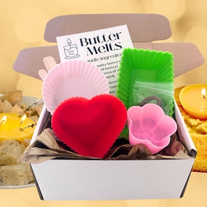 DIY Edible Butter Candle Kit: Silicone Mold Bundle,  Bread board Idea, Creative  Charcuterie Board, Unique Gift, Candle Making