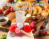 DIY Edible Butter Candle Kit: Heart and Flower Silicone Mold Bundle Kit, Charcuterie Board, Foodie Gift, Food Art, Unique Gift