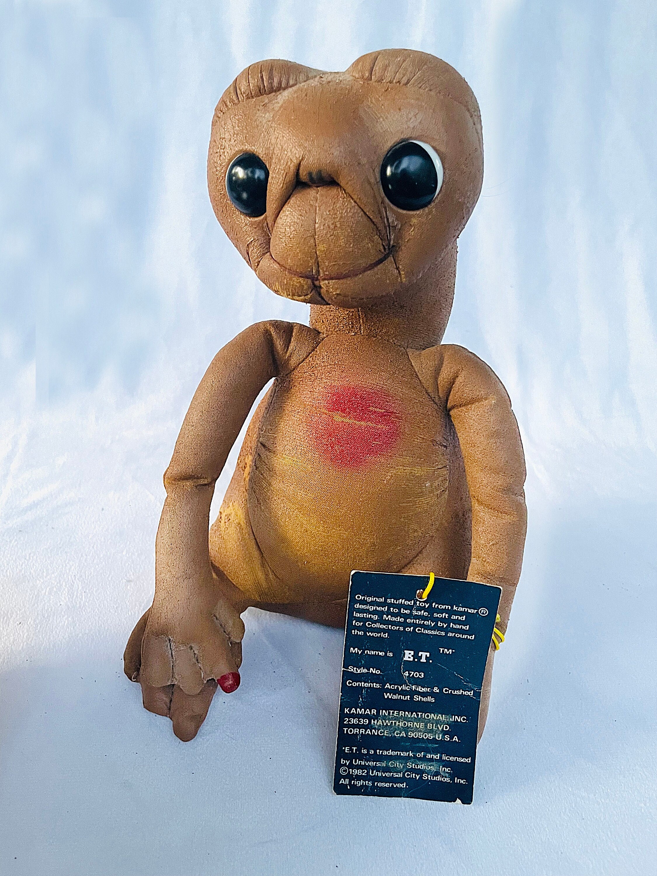 Original ET Stuffed Toy, Vintage 1980's, Made by Kamar - Etsy