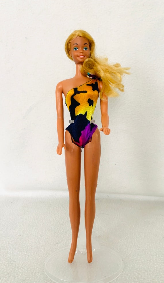 ♛Vintage◈ Barbie&Ken ♢♦OnParade!◈稀少♦♢レア Vintage Glitter Beach Ken LGBTQ Barbie Purple Crop Top New Gay