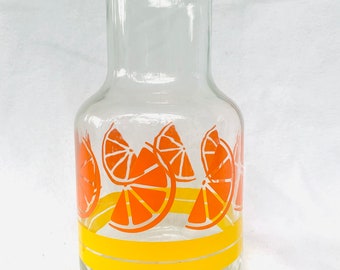 Carafe for Orange Juice Vintage Groovy and Retro Mid Century 