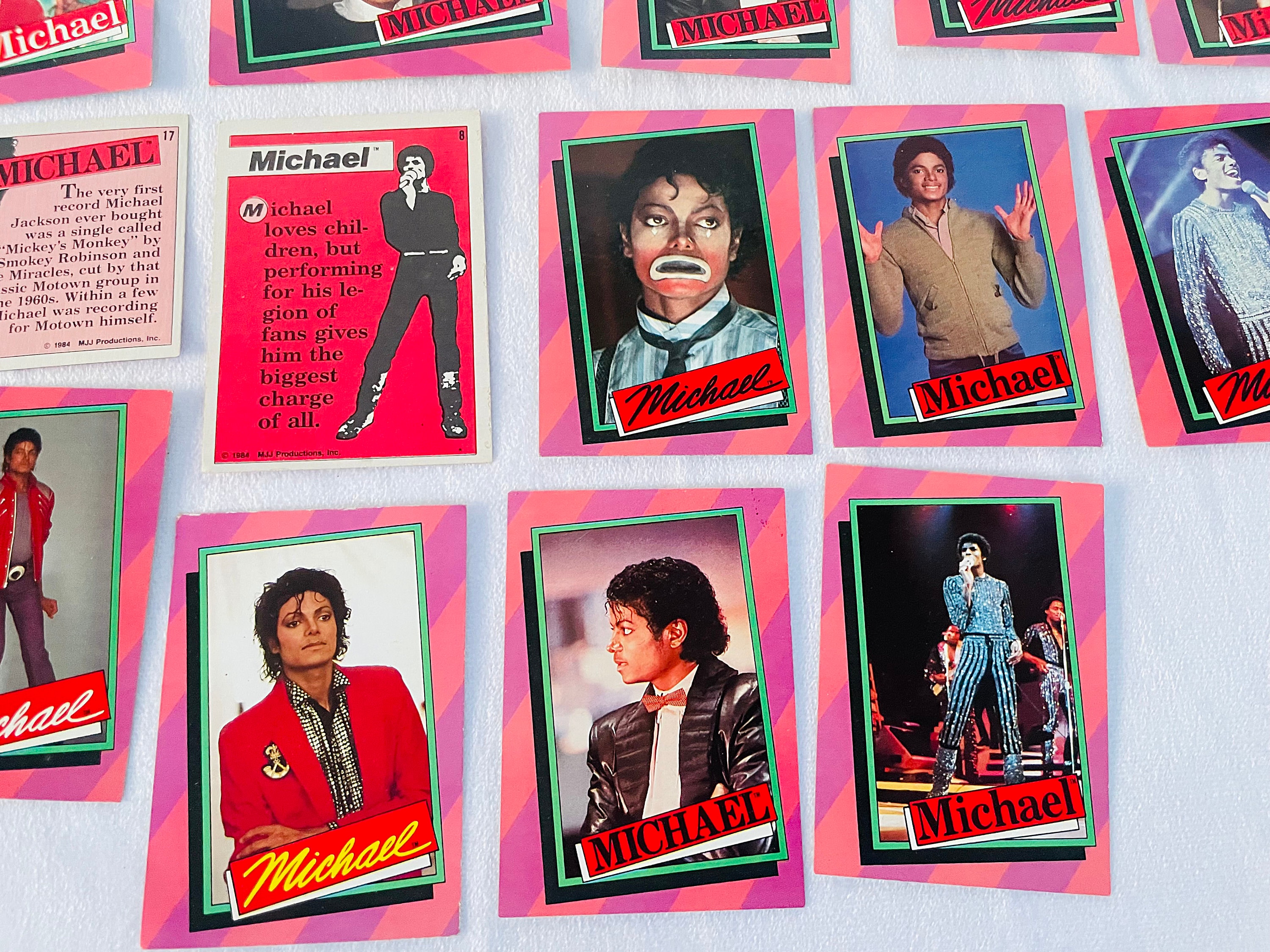 rare michael jackson trading cards 1984 – Topps: Michael Jackson Trading Cards & Gum Pack, Jason Paige  Autographed – RARE main image 0