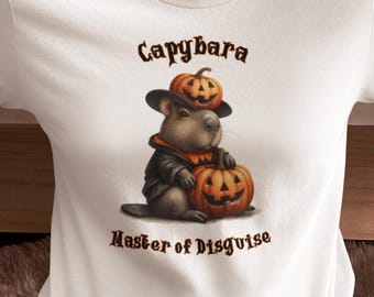 Capybara Halloween shirt, Capybara lover tee, Halloween party tshirt, cute animal lover gift, unique capybara tshirt