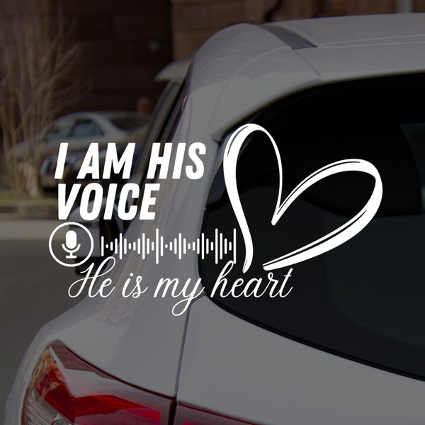 He is my heart - special needs advocate - car, glass, laptop decal, special needs, teacher, gift for her, advocate, different not less