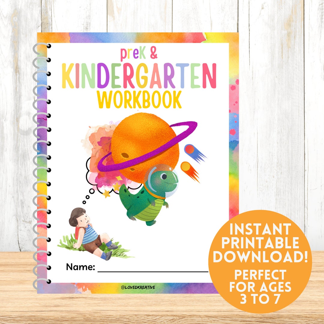 Preschool and Kindergarten Printable Workbook Homeshool Abcs, Numbers ...