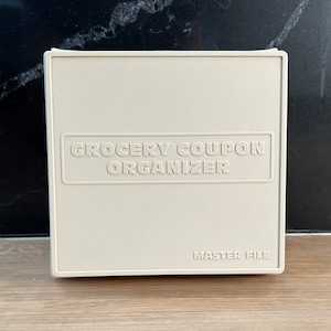 Organizador de cupones de comestibles vintage