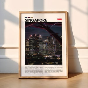 Singapore Print, Singapore Poster, Singapore Wall Art, Singapore Art Print, Singapore Photo, Singapore Gift