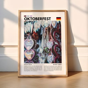 Oktoberfest Munich Photography Poster – Authentic Bavarian Festival Art, German Culture Wall Decor, Oktoberfest Travel Print