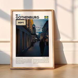 Gothenburg Travel Photography Poster - Original Gothenburg Art, Scandinavian Home Decor Print