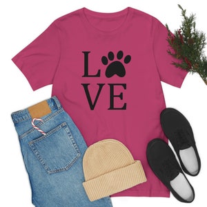 Liebespfote Unisex Jersey Kurzarm T-Shirt