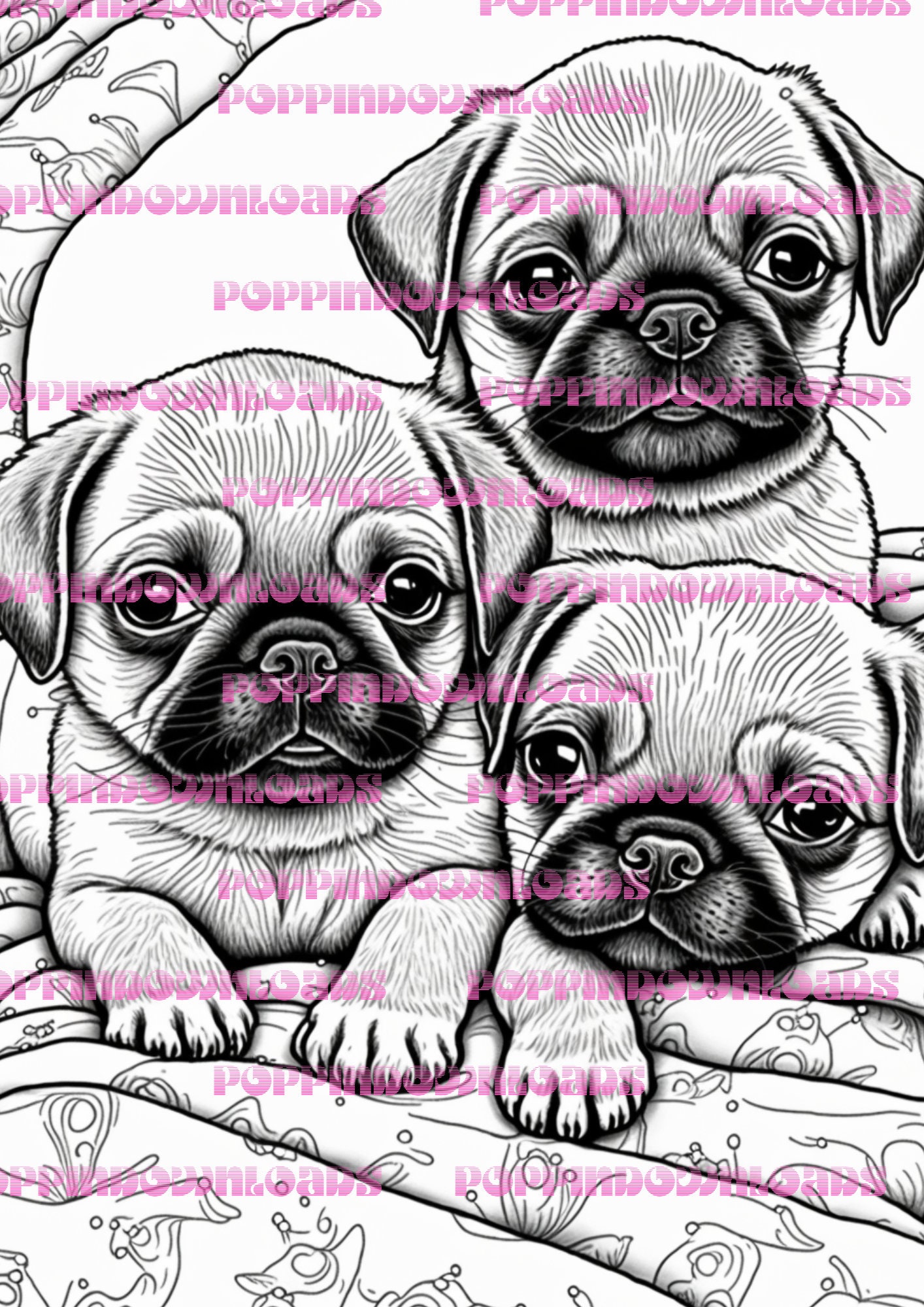 20 Puppy Coloring Pages Printable Puppies Coloring for Kids Coloring ...