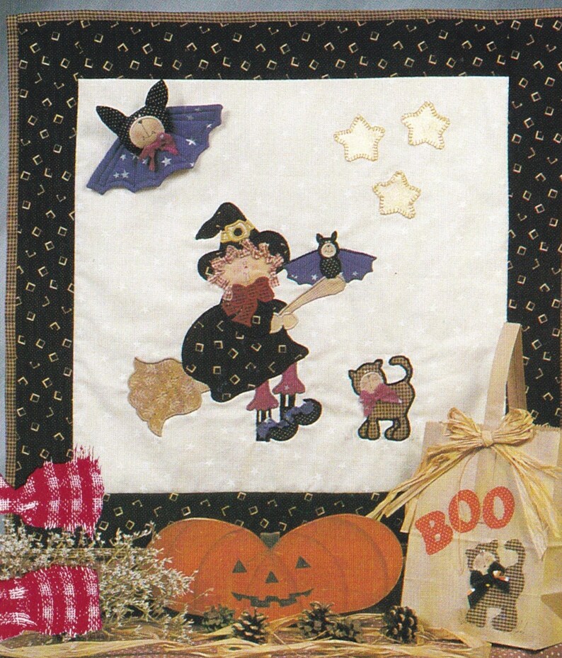 Halloween and Fall Applique Quilt Patterns - Etsy