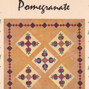 Pomegranate Applique Quilt Pattern