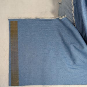 Lightweight Denim Fabric - 18 inches wide