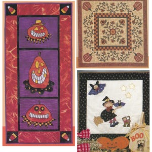 Halloween and Fall Applique Quilt Patterns