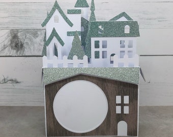 3D Card- Winter Wonderland Village