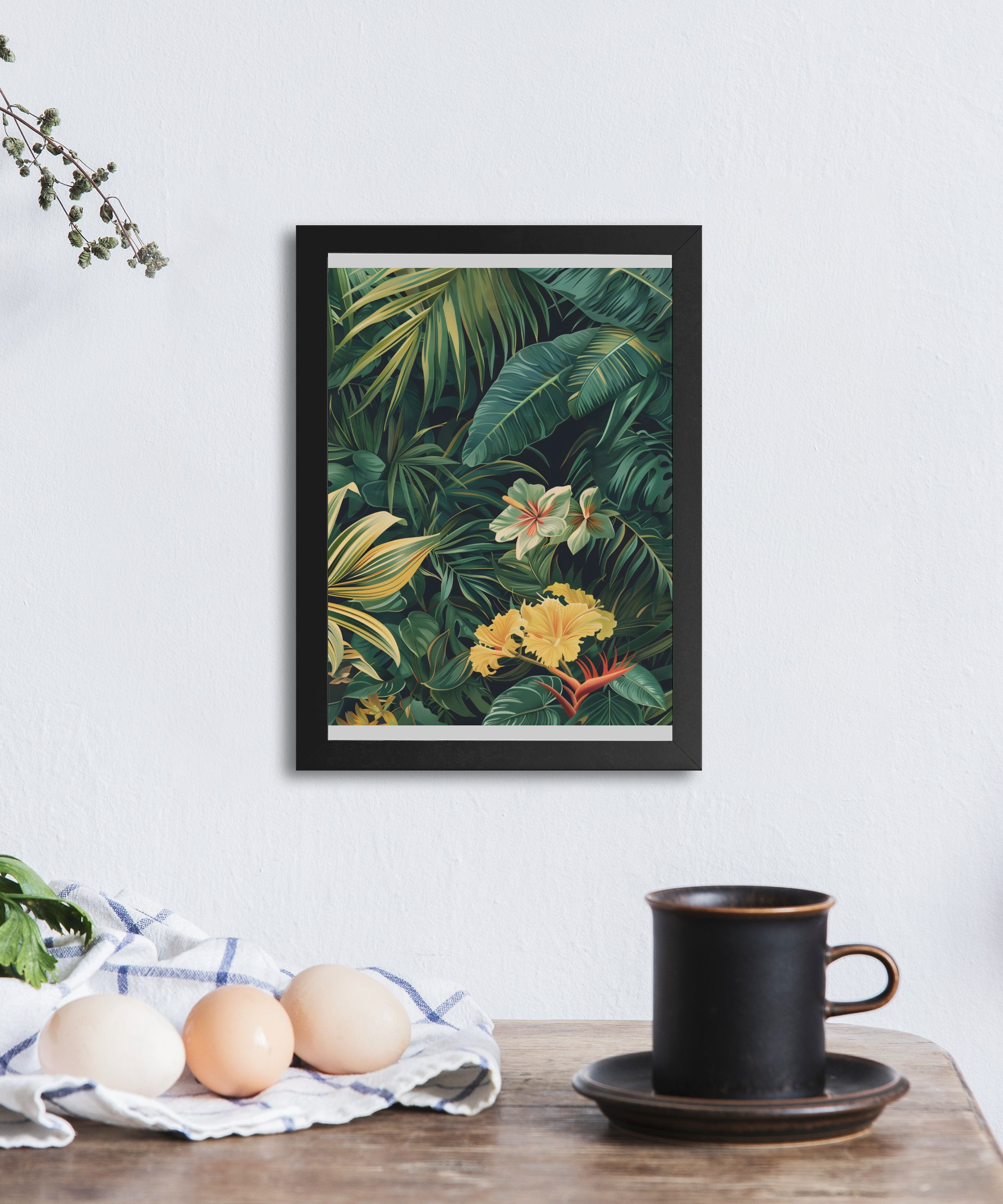 Tropical Jungle Wall Art, Botanical Print, Digital Download, Greenery ...