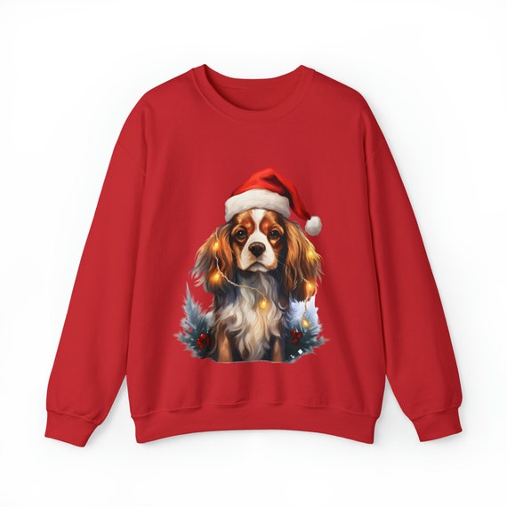 Christmas Cavalier King Charles Spaniel Crewneck Sweatshirt