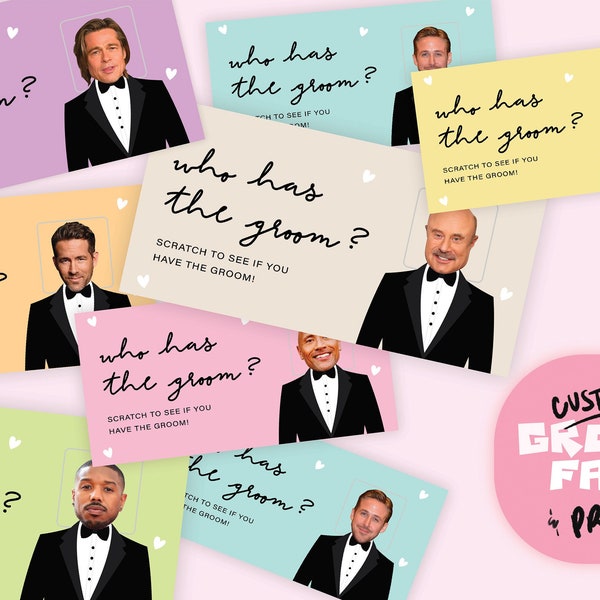 Bridal Shower Scratch Off Etsy