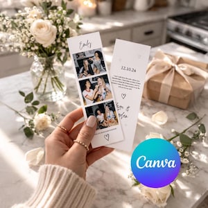 Tira de fotos para convite de madrinha - Cabine de fotos, Cartão de convite de madrinha, Quer ser minha madrinha?, Modelo de cartão de convite para dama de honra