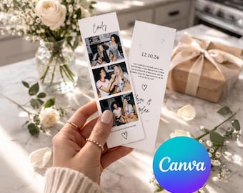 Striscia fotografica per la proposta di matrimonio della damigella d'onore - Photo Booth, biglietto di proposta per la damigella d'onore, vuoi essere la mia damigella d'onore, modello di biglietto di proposta per la damigella d'onore