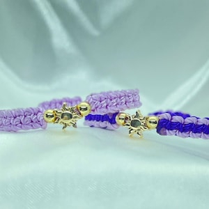 Disney Character Inspired Bracelets/Rapunzel Inspired Bracelet/Gold Sun Adjustable Bracelet/Disney Tangled Bracelet/Rapunzel Jewelry/Sun