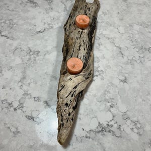 Driftwood candle holder