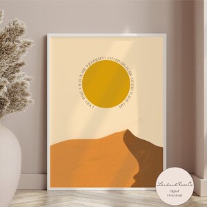 Boho Decor, Desert Wall Art, Printable Wall Art, Bible Verse Art, Christian Home Decor, Minimalist Printable Art, Isaiah 43:19, DIGITAL