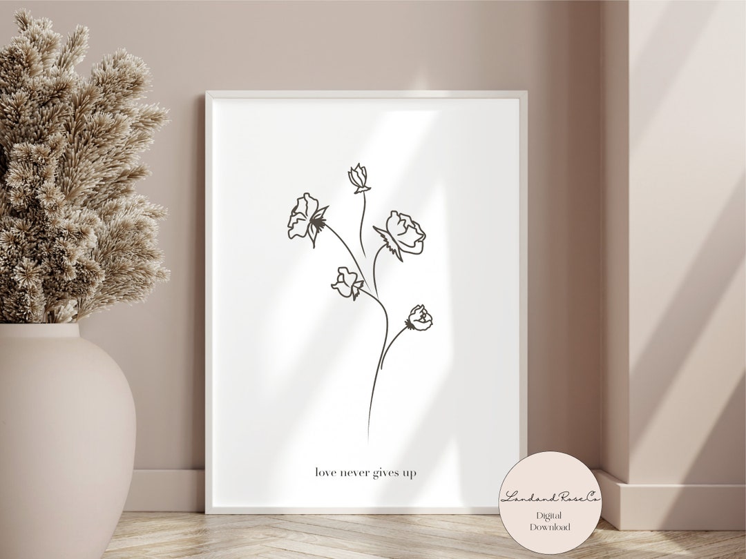 Minimalist Wall Art, Bible Verse Wall Art, Neutral Printable Decor ...