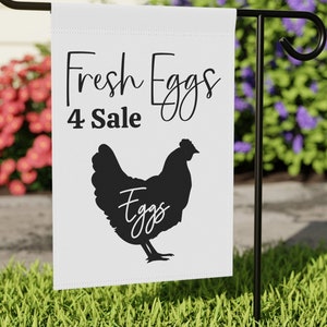 FRESH EGGS 4 SALE Banner, eggs for sale sign, local farmers market sign, hobby farm sale, hen eggs for sale