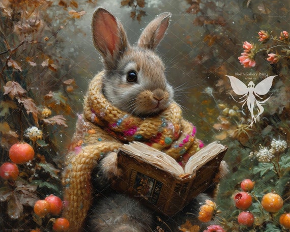 Spring Bunny Decor, Autumn Printable Wall Art, Spring Wall Art, Print Farmhouse Decor, Nursery Prints, Downloable Easter Decor  Prints