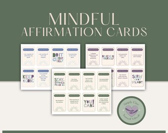 Mindfulness Affirmation Cards – Daily Moments of Calm & Clarity