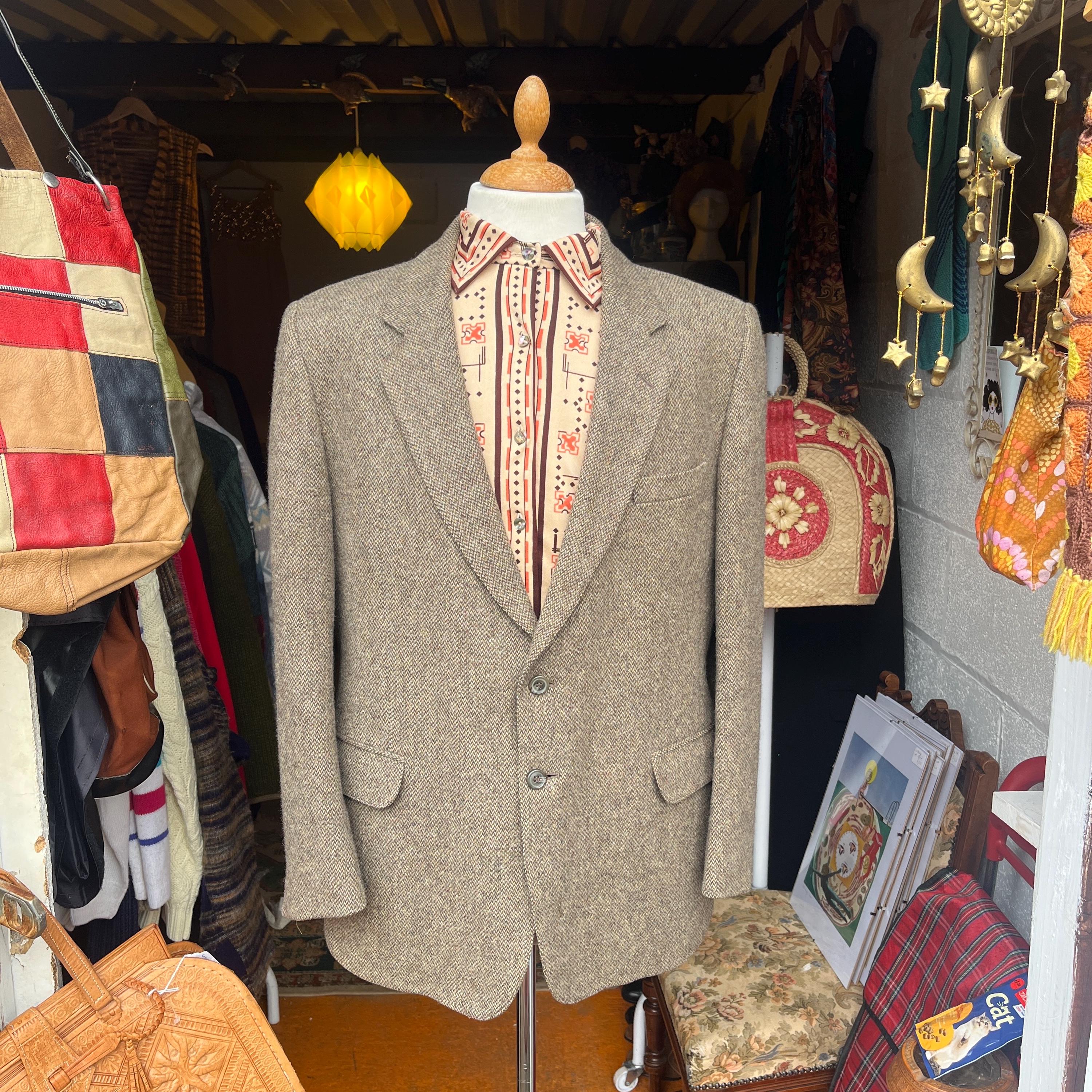 ビンテージ】St Michael x Harris Tweed 英国製