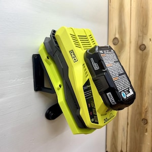 MOUNT for Ryobi 18V One+ Battery Charger Model P117- Charger/Battery Holder for Ryobi