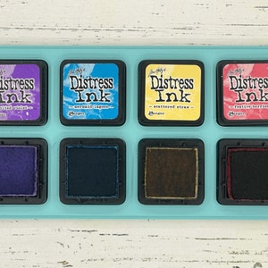 LAST CHANCE SALE- 4 Slot Mini Ink Pad Holders- Slide Resistance Trays- 4 Slot Tray Mini Ink Pad Holder- Distress Ink Holders
