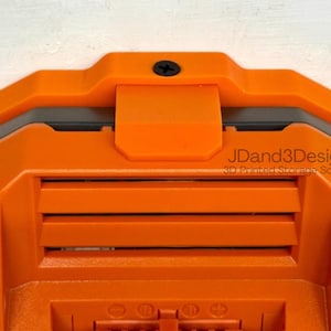 MOUNT for Ridgid Model #R86098 Max Output Battery Charger w/ Top Clamp- Wall Holder for Chargers image 3