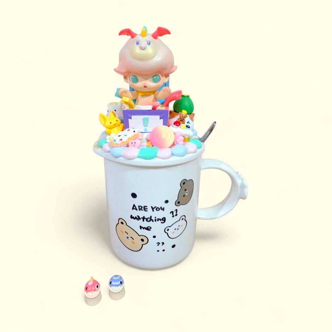 POP MART! Handmade Mug Topper Art • Authentic Dimoo 