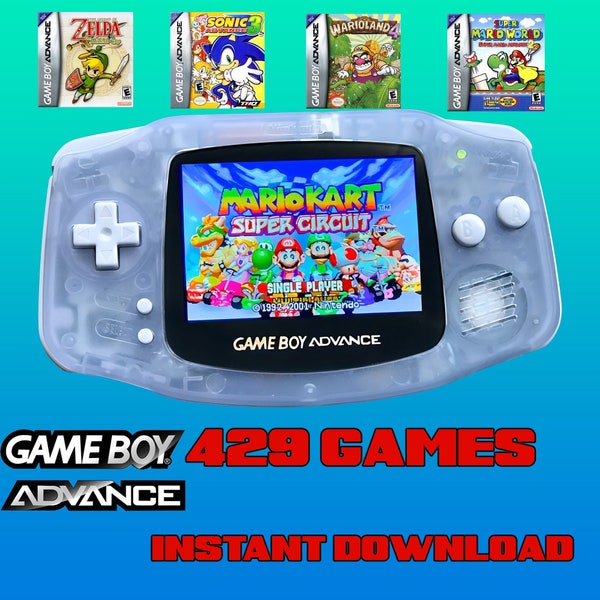 GameBoy Advanced Fully Loaded Rom Pack (Instant Download) 429 Games
